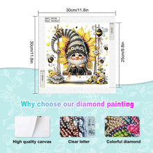 Load image into Gallery viewer, Diamond Painting - Partial Special Shaped - Flower cluster gnome (30*30CM)
