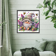 Load image into Gallery viewer, Diamond Painting - Partial Special Shaped - Flower cluster gnome (30*30CM)