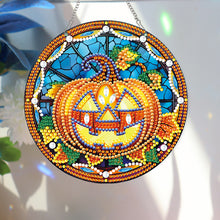 Load image into Gallery viewer, Halloween Special Shape Pumpkin Diamond Painting Hanging Pendant for Wall Window