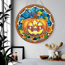 Load image into Gallery viewer, Halloween Special Shape Pumpkin Diamond Painting Hanging Pendant for Wall Window