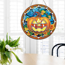 Load image into Gallery viewer, Halloween Special Shape Pumpkin Diamond Painting Hanging Pendant for Wall Window
