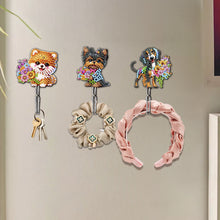 Load image into Gallery viewer, 6Pcs Acrylic Puppy DIY Diamond Painting Art Hooks Cute Dogs for Beginners Adults