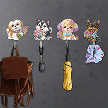 Load image into Gallery viewer, 6Pcs Acrylic Puppy DIY Diamond Painting Art Hooks Cute Dogs for Beginners Adults