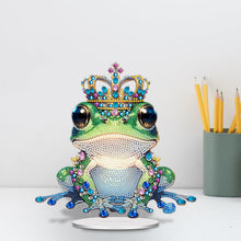 Load image into Gallery viewer, Acrylic Frog Prince Diamond Painting Desktop Ornaments Bedroom Table Decor