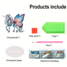 Load image into Gallery viewer, Acrylic Butterfly Horse Diamond Painting Desktop Ornaments Bedroom Table Decor