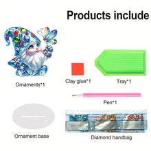 Load image into Gallery viewer, Acrylic Gnome Butterfly Diamond Painting Desktop Ornaments Bedroom Table Decor