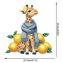 Load image into Gallery viewer, Acrylic Lemon Giraffe Diamond Painting Desktop Ornaments Bedroom Table Decor