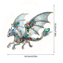 Load image into Gallery viewer, Acrylic Special Shape Gemstone Flying Dragon Diamond Painting Hanging Pendant