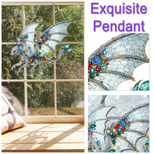 Load image into Gallery viewer, Acrylic Special Shape Gemstone Flying Dragon Diamond Painting Hanging Pendant