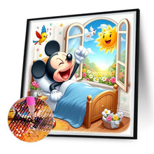 Load image into Gallery viewer, Diamond Painting - Full Round - Mickey just got up (30*30CM)