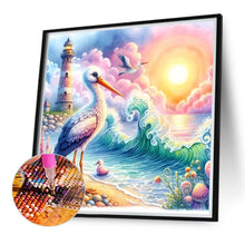 Load image into Gallery viewer, Diamond Painting - Full Round - Egrets at sunset by the seaside (40*40CM)
