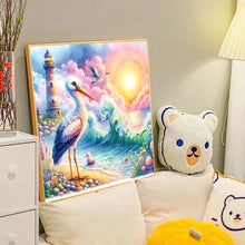 Load image into Gallery viewer, Diamond Painting - Full Round - Egrets at sunset by the seaside (40*40CM)
