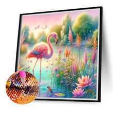 Load image into Gallery viewer, Diamond Painting - Full Round - Flamingos by the stream (40*40CM)