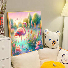 Load image into Gallery viewer, Diamond Painting - Full Round - Flamingos by the stream (40*40CM)