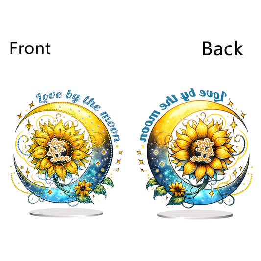 Special Shape Sunflower Butterfly Desktop Diamond Art Kits for Home Office Decor