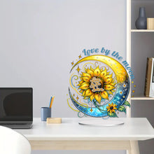 Load image into Gallery viewer, Special Shape Sunflower Butterfly Desktop Diamond Art Kits for Home Office Decor