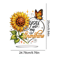 Load image into Gallery viewer, Special Shape Sunflower Butterfly Desktop Diamond Art Kits for Home Office Decor