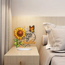 Load image into Gallery viewer, Special Shape Sunflower Butterfly Desktop Diamond Art Kits for Home Office Decor
