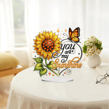 Load image into Gallery viewer, Special Shape Sunflower Butterfly Desktop Diamond Art Kits for Home Office Decor