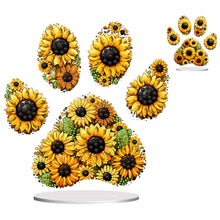 Load image into Gallery viewer, Special Shape Sunflower Butterfly Desktop Diamond Art Kits for Home Office Decor