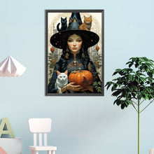 Load image into Gallery viewer, Diamond Painting - Full Square - Halloween witch (40*60CM)