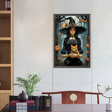 Load image into Gallery viewer, Diamond Painting - Full Square - Halloween witch (40*60CM)