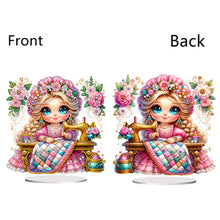 Load image into Gallery viewer, PVC Special Shaped Sewing Machine Girl Desktop Diamond Art Kits Bedroom Decor