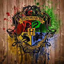 Load image into Gallery viewer, AB Diamond Painting - Full Round - Hogwarts school emblem (40*40CM)