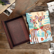 Load image into Gallery viewer, Wooden Christmas Theme Diamond Jewelry Case Mosaic Craft Set for Rings Bracelets