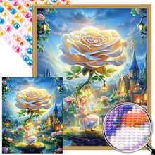 Load image into Gallery viewer, AB Diamond Painting - Full Round - Rose fairy girl (40*50CM)