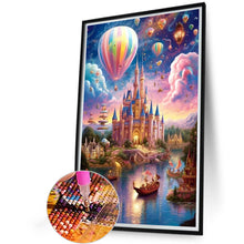 Load image into Gallery viewer, AB Diamond Painting - Full Round - Castle by the lake at dusk (40*60CM)