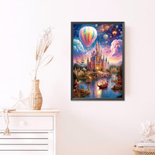 Load image into Gallery viewer, AB Diamond Painting - Full Round - Castle by the lake at dusk (40*60CM)