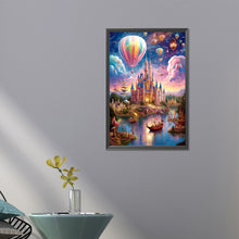 Load image into Gallery viewer, AB Diamond Painting - Full Round - Castle by the lake at dusk (40*60CM)