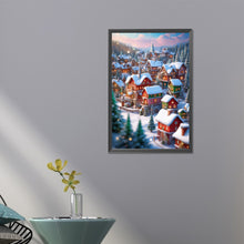 Load image into Gallery viewer, AB Diamond Painting - Full Round - Winter town (40*60CM)