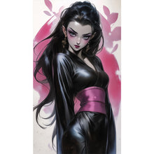 Load image into Gallery viewer, AB Diamond Painting - Full Round - Black-haired girl (40*70CM)