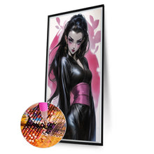 Load image into Gallery viewer, AB Diamond Painting - Full Round - Black-haired girl (40*70CM)