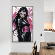 Load image into Gallery viewer, AB Diamond Painting - Full Round - Black-haired girl (40*70CM)