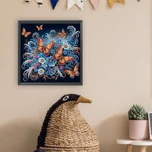 Load image into Gallery viewer, Diamond Painting - Partial Special Shaped - Butterfly (30*30CM)