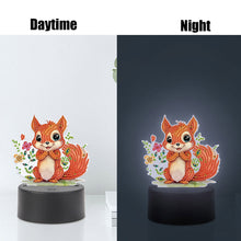 Load image into Gallery viewer, Cute Animal Diamond Painting LED Lamp Diamond Painting Night Light (Squirrel)