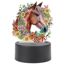 Load image into Gallery viewer, Cute Animal Diamond Painting LED Lamp Diamond Painting Night Light (Horse)