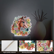 Load image into Gallery viewer, Cute Animal Diamond Painting LED Lamp Diamond Painting Night Light (Horse)