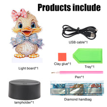 Load image into Gallery viewer, Cute Animal Diamond Painting LED Lamp Diamond Painting Night Light (Duck)