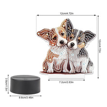 Load image into Gallery viewer, Cute Animal Diamond Painting LED Lamp Diamond Painting Night Light (Dog)