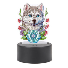 Load image into Gallery viewer, Cute Animal Diamond Painting LED Lamp Diamond Painting Night Light (Wolf)
