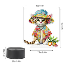 Load image into Gallery viewer, Cute Animal Diamond Painting LED Lamp Diamond Painting Night Light (Cat)