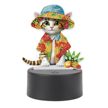 Load image into Gallery viewer, Cute Animal Diamond Painting LED Lamp Diamond Painting Night Light (Cat)