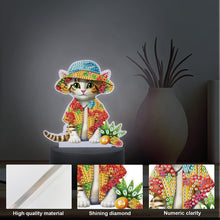 Load image into Gallery viewer, Cute Animal Diamond Painting LED Lamp Diamond Painting Night Light (Cat)