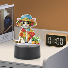 Load image into Gallery viewer, Cute Animal Diamond Painting LED Lamp Diamond Painting Night Light (Cat)