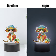 Load image into Gallery viewer, Cute Animal Diamond Painting LED Lamp Diamond Painting Night Light (Cat)