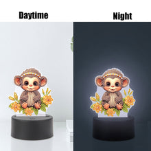Load image into Gallery viewer, Cute Animal Diamond Painting LED Lamp Diamond Painting Night Light (Monkey)